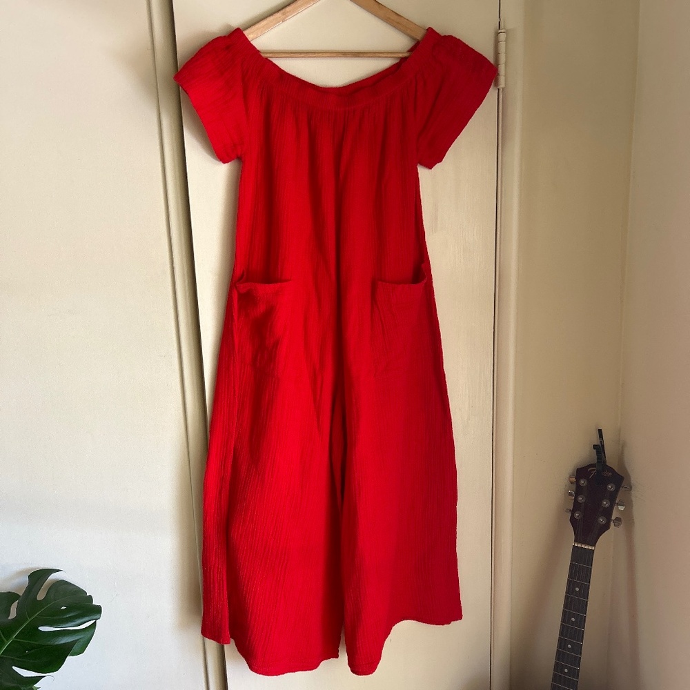Mara Hoffman Red Jumpsuit